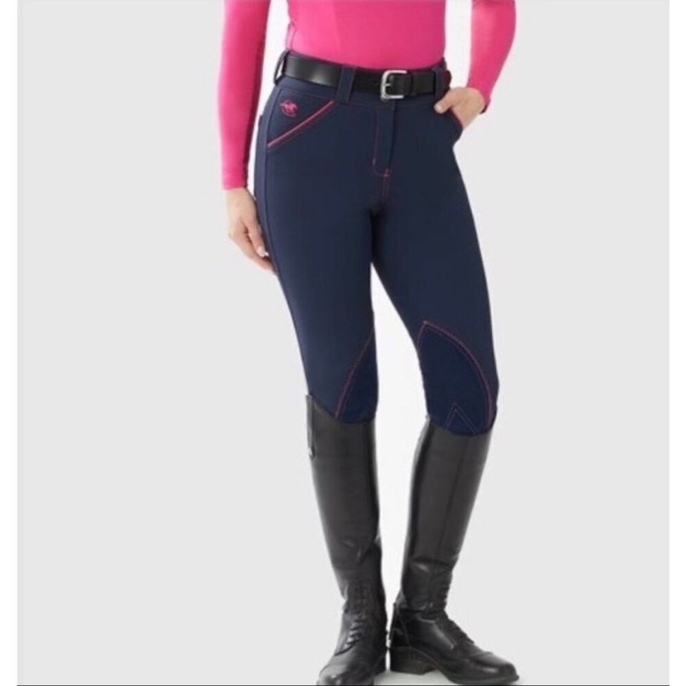 Piper by SmartPak Equestrian Breeches Anthracite/Corral 28R